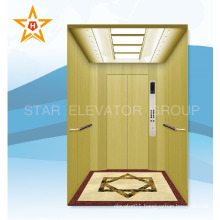 Wooden pattern stainless steel passenger lift elevator